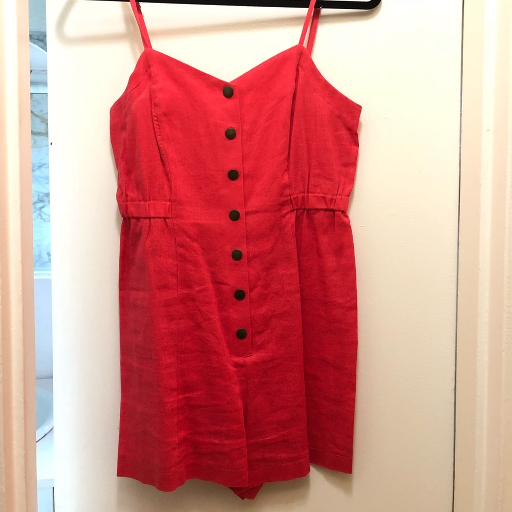 Hot pink romper